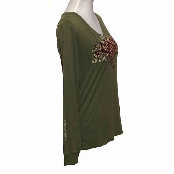 Lucky Brand Flocked Velvet Logo Tee - Picture 3 of 10